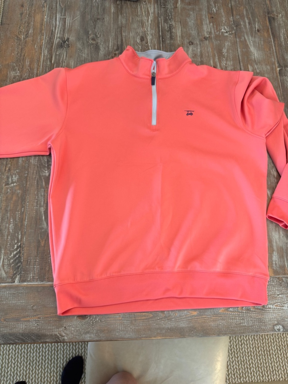 Bald Head Blues Coral Zip-Front Pullover